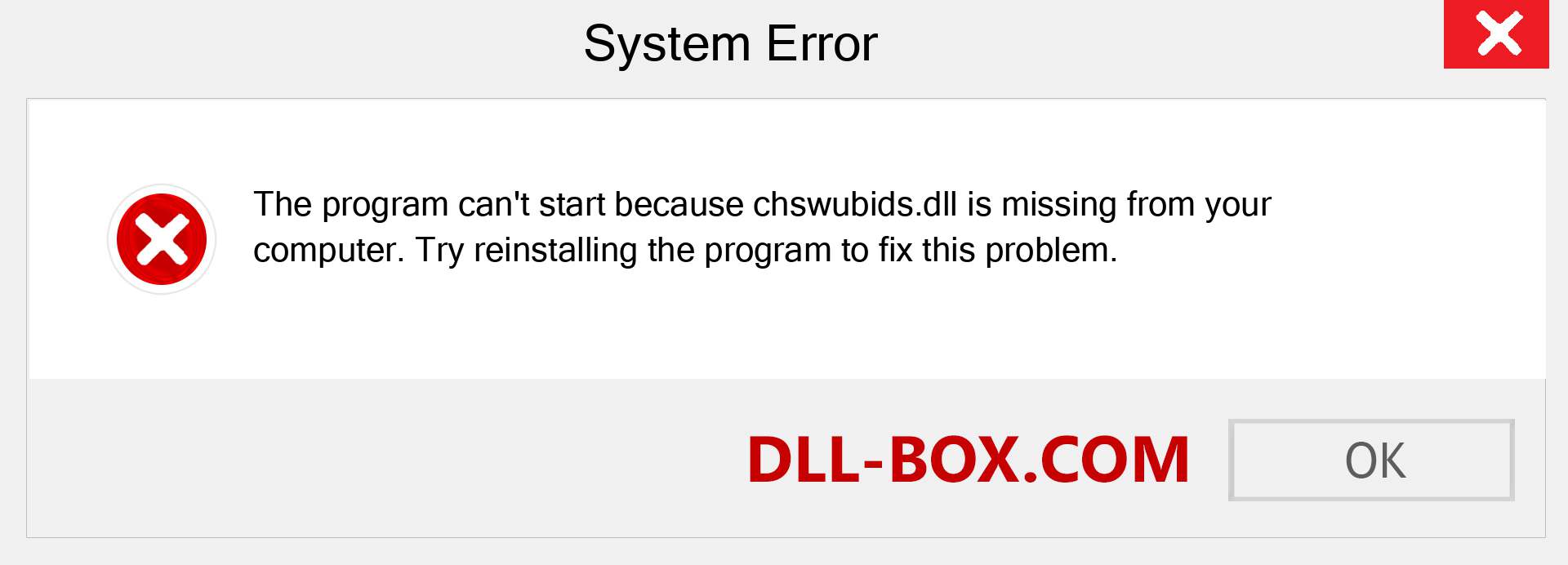  chswubids.dll file is missing?. Download for Windows 7, 8, 10 - Fix  chswubids dll Missing Error on Windows, photos, images